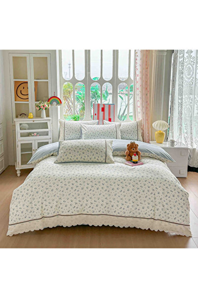 OEM %100 cotton% Lace Duvet Cover Set Set – 4 Pieces, Stretchy Sheet
