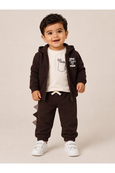 Victor and Jane Boys 3-Piece Set – Hoodie, Top & Jogger Pants