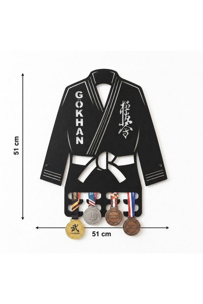 Iron Spirit Design Karate taekwondo madalya askılığı hediyelik kişiye özel is...