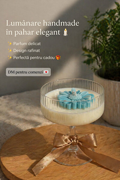 Generic Brand Lumanare decorativă din ceară de soia handmade ideală pentru ca...