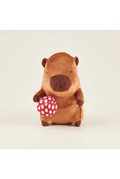 Evidea Soft Artillery Capybara Figured Pillow - Brown - 16X25 cm