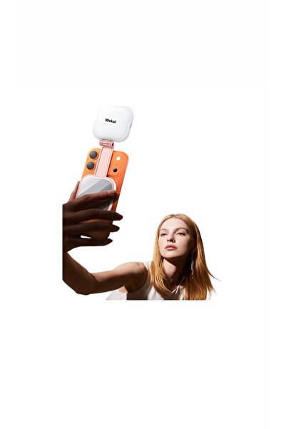 Wokai 4in1 MagSafe Selfie Işığı Profesyonel Aynalı LED Telefon Işığı Katlanır Stand Manyetik Makyaj Işığı
