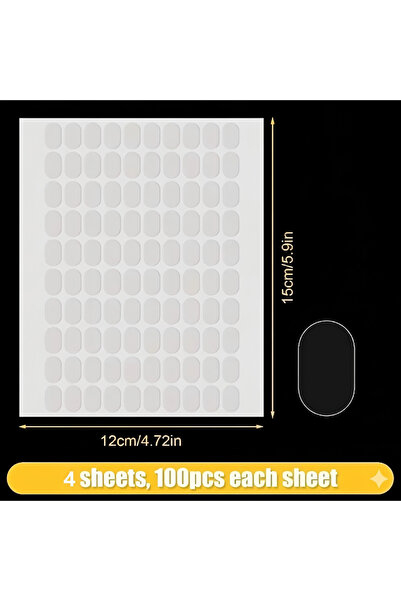 Choice1 1 Set-400 Pcs YITAPE 200PCS Transparent Double Sided Tape Waterproof ...