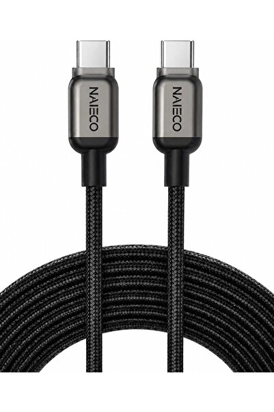 naieco 100W USB-C to USB-C Cable (1m) CORE-202, Nylon Braided 480Mbps Fast Ch...