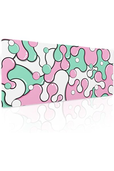 GENERAL Classic XL Mouse Pad Green and Orange Extended Table Mat 80X30Cm Non-...