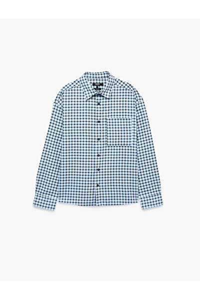 Koton Plaid Patterned Classic Collar Comfortable Fit Long Sleeve Shirt