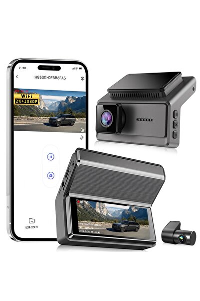 Sonic Q8 Pro 4K ULTRA HD Dual Camera Dash Cam WiFi GPS 3.16 Inch Car DVR