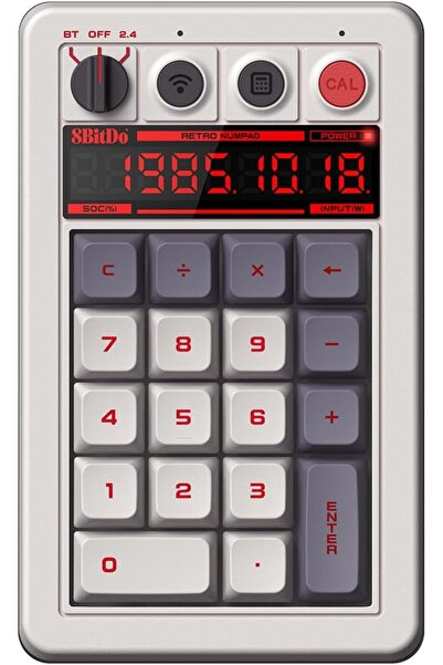 8Bitdo 8-Bit Do 18-Key Classic Mechanical Numeric Keypad, Supports Computer N...
