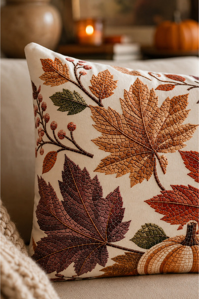 Pilloveland Dikdörtgen Kırlent Kılıfı Çift Tarafı Baskılı 50x30 cm - Mozaik