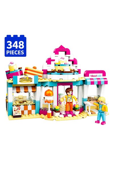 Minibric Building Set with Blocks Type Pieces Built 348 Pieces Bakery Shop, S...
