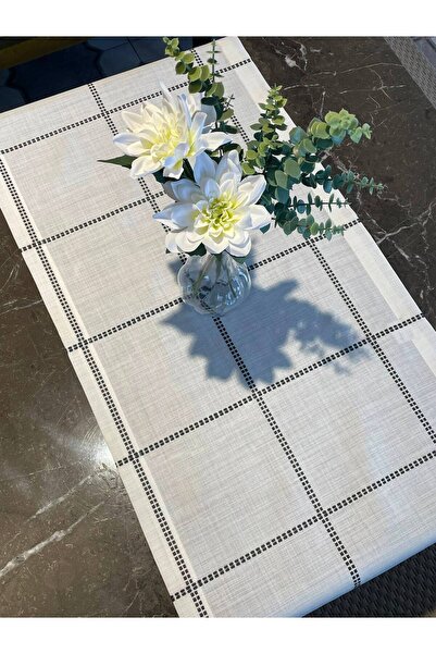 Lucien Home Gardenya Ekose Nakışlı Dertsiz İşlenebilir Runner (45*140)