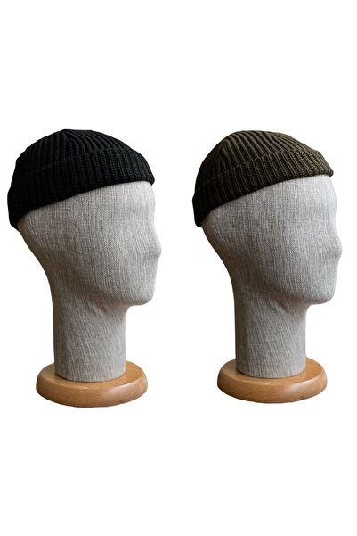 zadenza gold Set of 2 Solid Color Brimless Short Skullcap Beret Hip Hop Short...