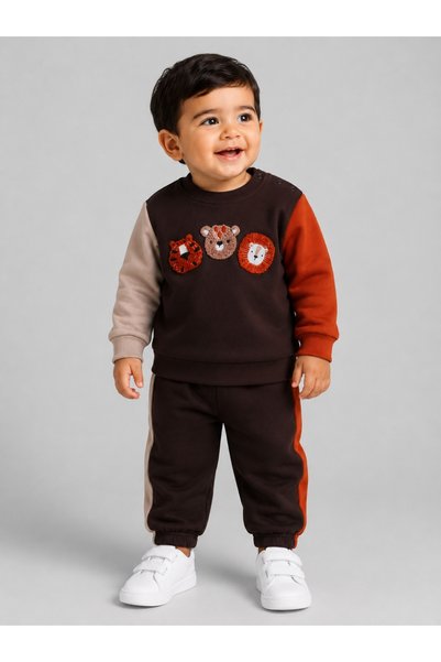 Victor and Jane Boys 2-Piece Graphic Sweatshirt & Jogger Pants Set