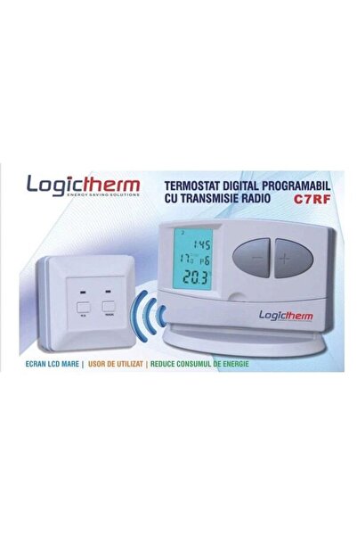 LOGICTHERM Termostat digital programabil fără fir C7RF pentru controlul tempe...