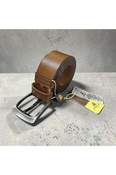 Akyol Men's 100% Genuine Leather Belt Jeans