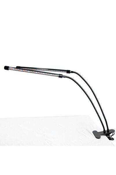 global fashion Lampă LED cu 4 culori, cu clește de prindere, 30W, SMC 2, Neagră