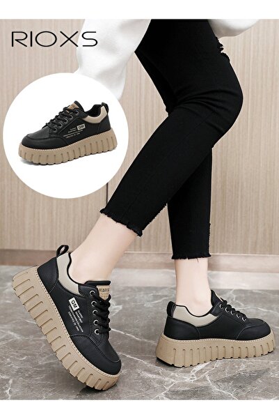 RIOXS Women's Fashion Shoes, Comfort Shoes Low Top Sneakers for Women, 5cm Ch...