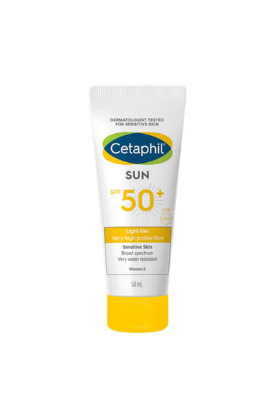 Cetaphil جل واقي من الشمس بعامل حماية +50 للبشرة الحساسة والدهنية 50 مل
