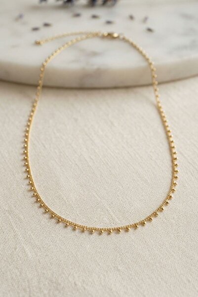 naque Gold Color Topçcuk Model 60 cm Women's Necklace Tj-Bko11212