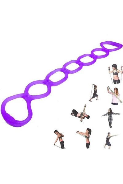 Morvena Picks Bandă de rezistență pentru fitness/yoga și stretching, cu 7 ine...