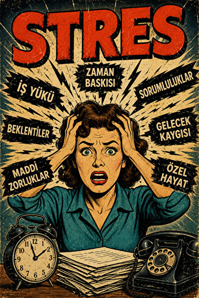 Lucena Stress Retro Metal Wall Sign Vintage Decorative Office and Study Room ...