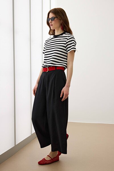 BABOKAH Geniş Paça Crop Pantolon
