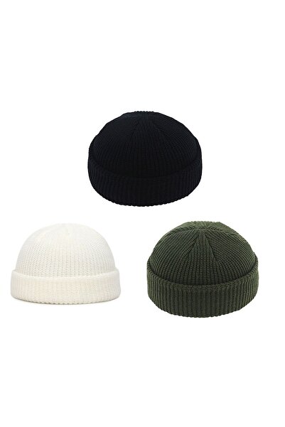 zadenza gold 3 Units Leon Short Skullcap Beret Set