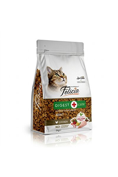 Felicia 1 Kg Kolajenli Tavuklu Az Tahıllı Yetişkin Kedi Maması HypoAllergenic...