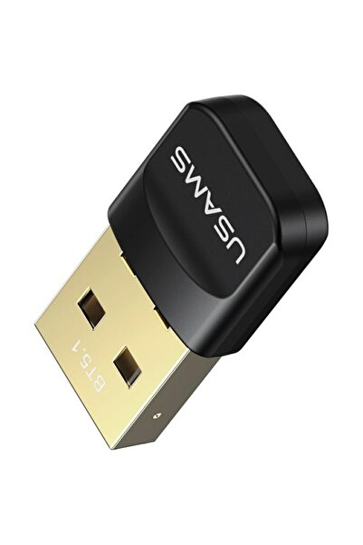 Usams Adaptor USB Bluetooth 5.1 ZB32, Negru, pentru Windows 8.1/10/11