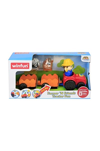 WINFUN ТРАКТОР С РЕМАРКЕ И ФИГУРА НА ФЕРМЕР