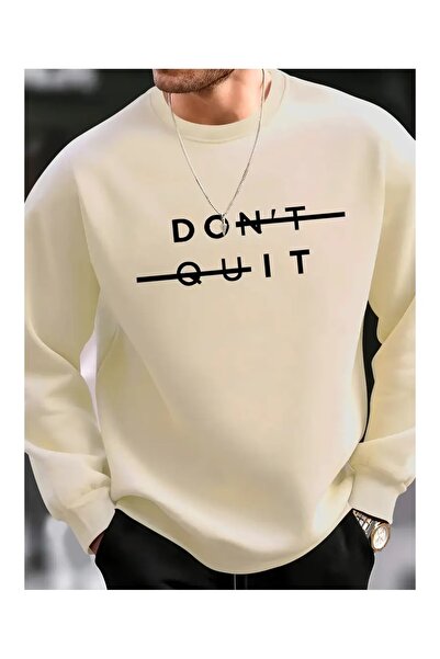 DAXİS Sportwear Company سترة رياضية مطبوعة بياقة دائرية من DONT QUİT