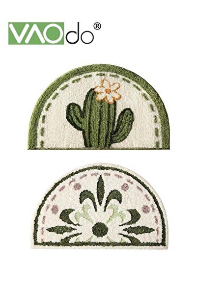 VAODO 2PCS Bath Mat Super Absorbent Bathroom Cushion Toilet Absorbent Non Sli...