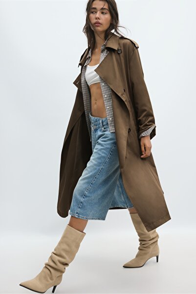 Stradivarius Uzun basic trençkot