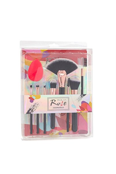 DNZ BEAUTY Rose 9`lu Fırça Seti