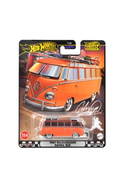 mattel HOT WHEELS ПРЕМИУМ БУЛЕВАРД МЕТАЛНА КОЛА VOLKSWAGEN SAMBA АВТОБУС МАЩА...