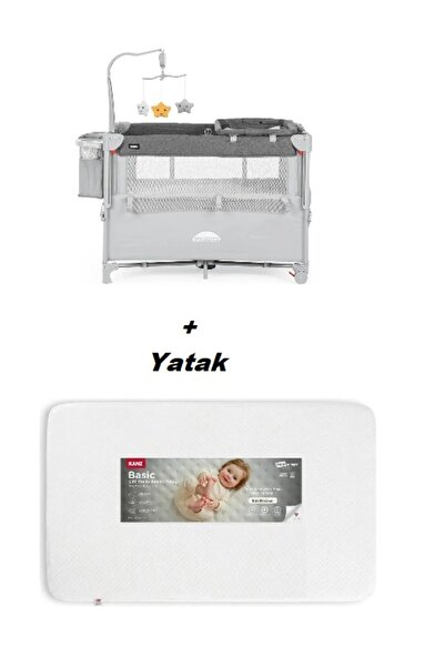 Kanz Summer Anne Yanı Park Yatak Gri - YATAKLI