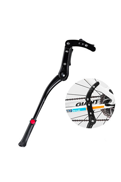 ROCKBROS JC1005BK Adjustable Bicycle Kickstand, Aluminum, Black, 24–29 Inch