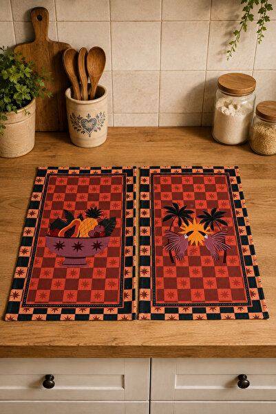 Pilloveland Patterned Kitchen Towels (Set of 2) |   30×50 cm - Toucan