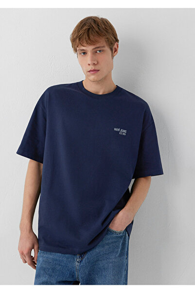 Mavi Jeans Navy Blue T-Shirt Oversize / Wide Cut 0613676-70490