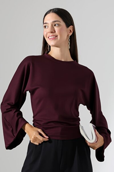 Sabr Women's Modal Crew Neck Long Sleeve Blouse