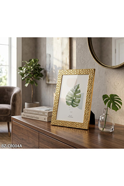Hinora Gold Metal Forged Patterned Decorative Photo and Picture Frame 5X7 13X...
