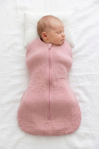 BABYİLAY Oeko-Tex Certified Muslin Swaddle 0-6 Months 100% Cotton 4-Layer Zip...