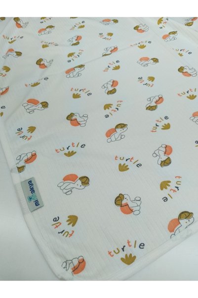 minnakya Newborn Baby Blanket Cotton Single-Layer Ribbed Combed Cotton Stroller Cover 80*90