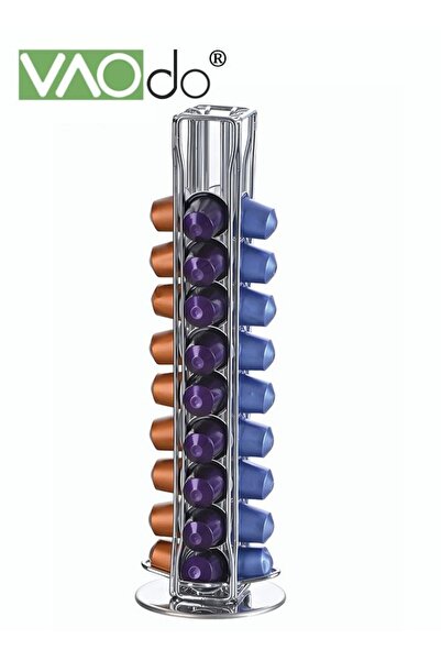 VAODO Coffee Capsules Holder for max 40 Pcs Nespresso Coffee Pods Stainless S...