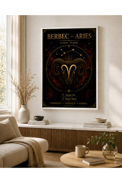 Miutic Print Studio Tablou Zodia Berbec – Aries, Tablou Zodiacal Decorativ