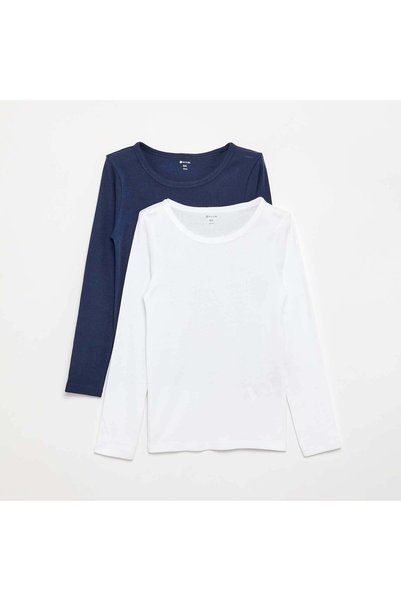 KIABI Pack Of 2 Jersey T-Shirts Blue