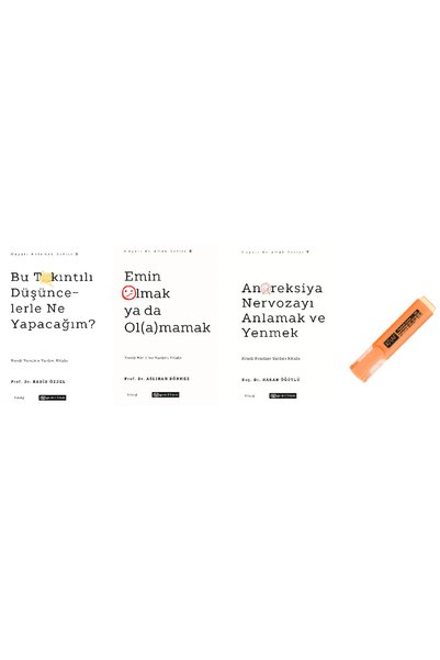 Epsilon Yayınevi Bu Takıntılı Düşüncelerle Ne Yapacağım? + Emin Olmak Ya da Olamamak + Anoreksiya Nervozayı Anlamak ve Yenmek 3 KİTAP SET KALEM HD