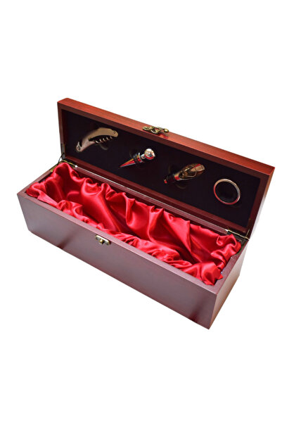Brichete Cool Cutie pentru Vin din Lemn cu 4 Accesorii Tirbuson Dop elegant D...