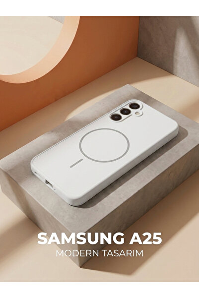 Samsung Galaxy A25 Uyumlu Silikon Kılıf – Yumuşak Dokulu, Darbe Koruyucu, Kamera Korumalı