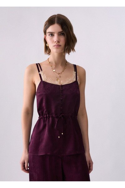 liu.jo Jakarlı Saten Lingerie Üst